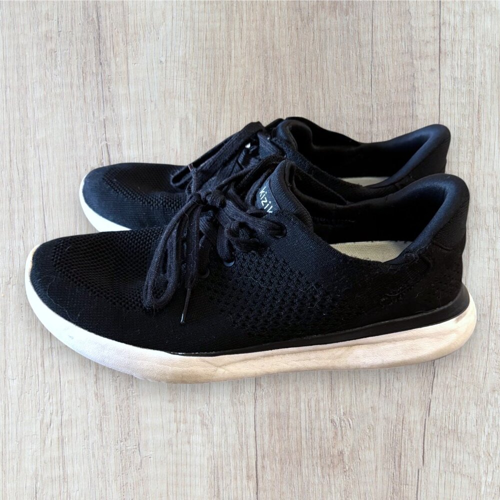 KIZIK Lima Black Knit Hands Free Slip On Athletic Sneakers Mens 8 Womens 9.5
